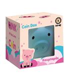 COIN BOX KAZURA 18X15X15,5CM LITTLE PIG CIEL