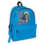 Σχολική Τσάντα Πλάτης Δημοτικού Disney Stitch Must Team Μπλε Ανοιχτό με Μπλε Σκούρο 2 Κεντρικές Θήκε