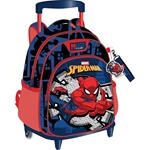 ΤΣΑΝΤΑ ΤΡΟΛΛΕΥ ΝΗΠΙΟΥ 27Χ10Χ31ΕΚ 2ΘΗΚΕΣ SPIDERMAN BLUE