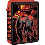 DOUBLE DECKER PENCIL CASE FILLED MUST TEAM 15X5X21CM JURASSIC