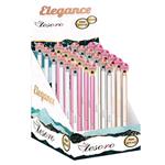 METAL PEN GLASS BALL WITH DRYED FLOWERS 3COLORS TESORO