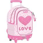 TROLLEY BAG MUST TEAM 34X20X44CM 3CASES CUTE LOVE