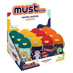 WATER CANTEEN 500ML PP WITH STRAW 9X19 MUST 4DESIGNS BOY
