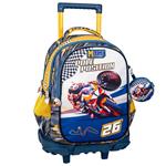 Σχολική Τσάντα Τρόλεϊ Δημοτικού Must Team Pole Position 3 Θήκες