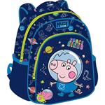 BACKPACK 27Χ10Χ31 2 CASES PEPPA PIG GEORGE SPACE DINOS