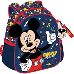 BACKPACK 27X10X31CM 2CASES MICKEY BLUE