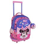 Σχολική Τσάντα Τρόλεϊ Δημοτικού Disney Minnie Mouse Besties Forever Must Team 3 Θήκες