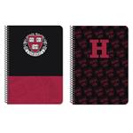 SPIRAL NOTEBOOK 17X25 2SUBS 60SH HARVARD 2DESIGNS.