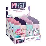 WATER CANTEEN ALUMINIUM 500ML 6,5X21CM GIRL 4DES MUST TEAM