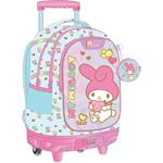 BACKPACK TROLLEY 34X20X44 3CASES MY MELODY LIGHT BLUE