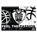 PAINTING BLOCK PAOK BC 23X33 40SH  STICKERS-STENCIL-2 COLORING PG  2DESIGNS