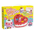 SOFT DOUGH HEART CAKE 2DES 33X7X22CM 6COL LUNA