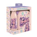 LUNCH BOX PP 800ML & WATER CANTEEN ALUMINIUM 500ML SET MUST TEAM MERMAID