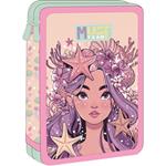 DOUBLE DECKER PENCIL CASE FILLED MUST TEAM 15X5X21CM GIRL AND THE STARFISH