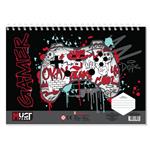 PAINTING BLOCK MUST TEAM 23X33CM 40SH  STICKERS-STENCIL-2 COLORING PG  2DESIGNS BOY 2