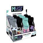 Water Canteen Aluminium Must Team 550ml with lid 4 Designs