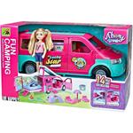 CAMPING CAR SET WITH DOLL 37,2X17,2X23CM LUNA