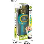 MICROPHONE GREEN WITH MUSIC, BLUE TOOTH & USB 10,5X8X25,5CM LUNA