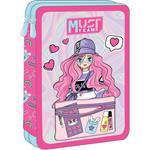 Σχολική Κασετίνα Διπλή Γεμάτη Must Team Off Line