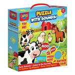 PUZZLE ΜΕ ΗΧΟΥΣ 28TMX 27x27x8CM ΖΩΑ ΤΗΣ ΦΑΡΜΑΣ LUNA