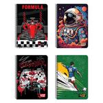 SPIRAL NOTEBOOK 17X25CM 2S 60SH MUST TEAM PLAYER