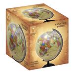 GLOBE WITH LED 20CM VINTAGE GREEK LUNA