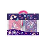 DIARY WITH LOCK NOTEBOOK AND 2 GEL PENS MUST GIRL