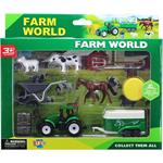 TRACTOR FARM SET 9PCS  26X4,5X22,5CM LUNA