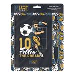 DIARY WITH LOCK MUST TEAM 12X18CM 60SH 60GR AND PEN BOY