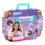 SUITCASE WITH HAIR ACCESSORIES DEVICE SET WITH BEADS 31,5X7X24,8CM LUNA