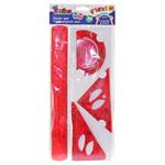 FLEXI RULER SET 4PCS 30cm 2COL THE LITTLIES