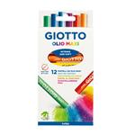 MAXI OIL PASTELS GIOTTO  12PCS