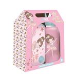 LUNCH BOX PP 800ML & WATER CANTEEN STAINLESS STEEL  500ML SET MUST TEAM LIFE DANCE