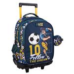 Σχολική Τσάντα Τρόλεϊ Δημοτικού Must Team Follow The Dream 3 Θήκες
