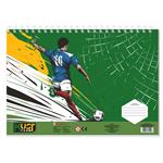 PAINTING BLOCK MUST TEAM 23X33CM 40SH  STICKERS-STENCIL-2 COLORING PG  2DESIGNS BOY 1