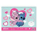 PAINTING BLOCK LILO & STITCH 23X33 40SH  STICKERS-STENCIL-2 COLORING PG  with 2DESIGNS 2