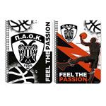 ΤΕΤΡΑΔΙΟ ΣΠΙΡΑΛ 17Χ25 2ΘΕΜ 60Φ  ΠΑΟΚ BC  2ΣΧ