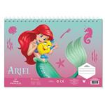 PAINTING BLOCK 23X33CM 40SH STICKERS-STENCIL-2 COLORING PG  2DESIGNS DISNEY PRINCESS ARIEL