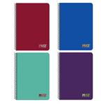 SPIRAL NOTEBOOKS 17Χ25 3SUBS 90SH MONOCHROME MUST 4COLORS