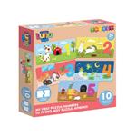 Puzzle Play And Learn Numbers Luna Toys 20Pcs 12x6cm.