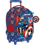 BACKPACK TROLLEY 34X20X44 3CASES CAPTAIN AMERICA