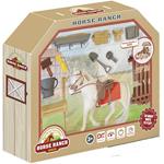 HORSE SET WITH ACCESSORIES 18PCS 33X6,5X28,5CM LUNA