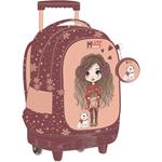 ΤΣΑΝΤΑ ΤΡΟΛΛΕΥ MUST TEAM 34Χ20Χ44ΕΚ 3ΘΗΚΕΣ GIRL IN WINTER WITH FUR