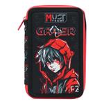 Triple Decker School Pencil Case Filled Must Team Gamer