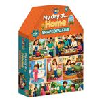 SHAPED PUZZLE MY DAY AT HOME 100PCS 21,5x5,3x27,8CM LUNA