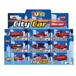 Fire Truck Pull Back 1:64 Luna Toys 12x4,5x6,5cm