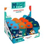 WATER CANTEEN PP 500ML WITH STRAW 9X19CM BOY 4DES MUST TEAM