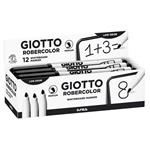GIOTTO ROBERCOLOR Whiteboard marker - Medium in Box 12 pcs – black