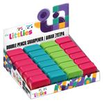 2 HOLE SHARPENER SHAPE ROUND 35X35X13mm 3COLORS THE LITTLIES