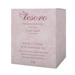 SCENTED CANDLE 180G TESORO ROSE LYCHEE